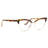 Evelyn Metal Frame Cat Eye Clear Glasses