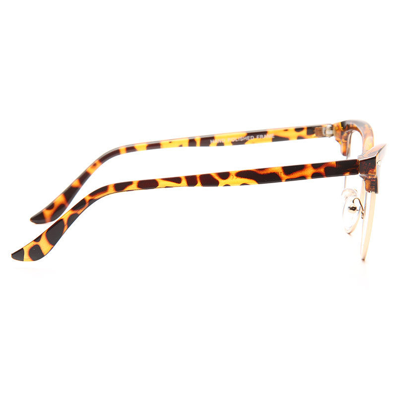 Evelyn Metal Frame Cat Eye Clear Glasses