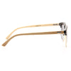 Peyton 5 Unisex Genuine Bamboo Half Frame Sunglasses