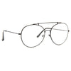 Duvall 62mm Oversized Rounded Clear Aviator Glasses