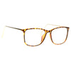 Easley Unisex Clear Horn Rimmed Glasses