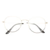 Ellington 4 Metal Flat Lens Round Clear Glasses