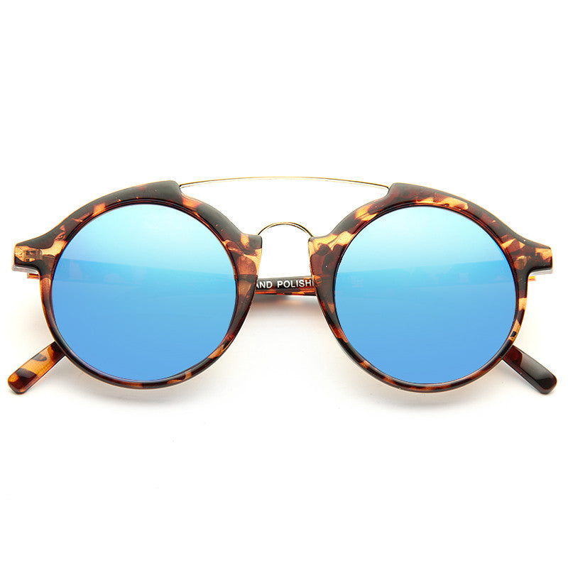 Wagner Curved Round Sunglasses