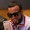 French Montana Style Horn Rimmed Celebrity Sunglasses