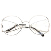 Jackson Designer Inspired Open Temple Round Clear Glasses