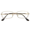 Nobleton Skinny Metal Squared Clear Glasses