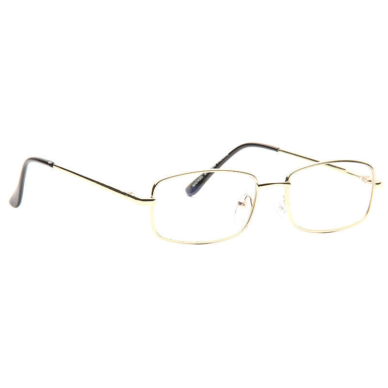 Anthony Fauci Skinny Metal Squared Clear Glasses