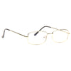 Nobleton Skinny Metal Squared Clear Glasses