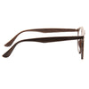 Grayson 2 Oversized Wood Grain Round Clear Glasses