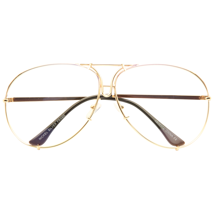 Porsche Designer Inspired Oversized Clear Glasses