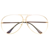 Porsche Designer Inspired Oversized Clear Glasses