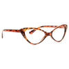 Mavis Rhinestone Solid Frame Cat Eye Clear Glasses