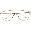 Zhora 2 Designer Inspired Flat Top Shield Clear Glasses