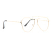 Bellair Flat Lens Clear Aviator Glasses