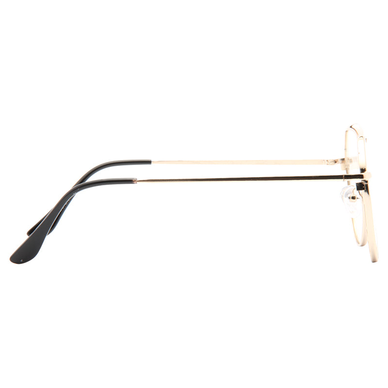 Bellair Flat Lens Clear Aviator Glasses