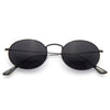 Weston Designer Inspired Metal Oval Sunglasses