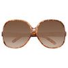 Elia 2 Oversized Gold Accent Sunglasses