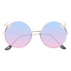 Palm Split Tint Round Sunglasses