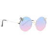 Palm Split Tint Round Sunglasses