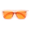 Edge Designer Inspired Sharp Point Transparent 90s Cat Eye Sunglasses