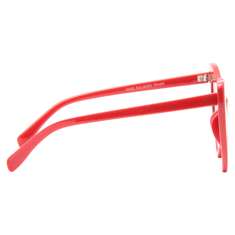 LouLou Designer Inspired Angled Heart Sunglasses