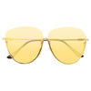 Hallett Semi-Rimless Color Tint Aviator Sunglasses