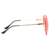 Hallett Semi-Rimless Color Tint Aviator Sunglasses