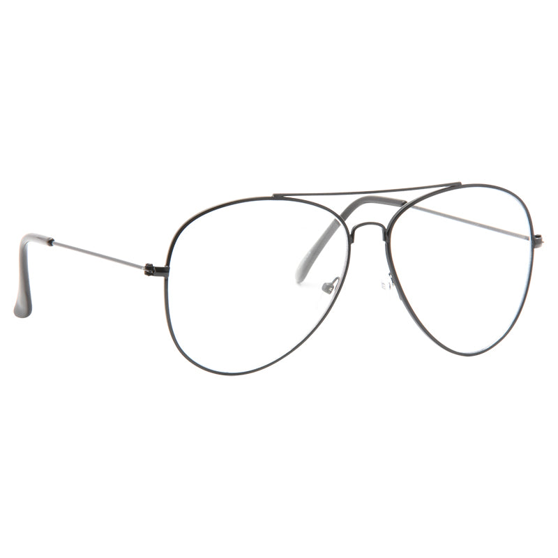 Classic 60mm Clear Aviator Glasses