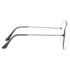 Classic 60mm Clear Aviator Glasses