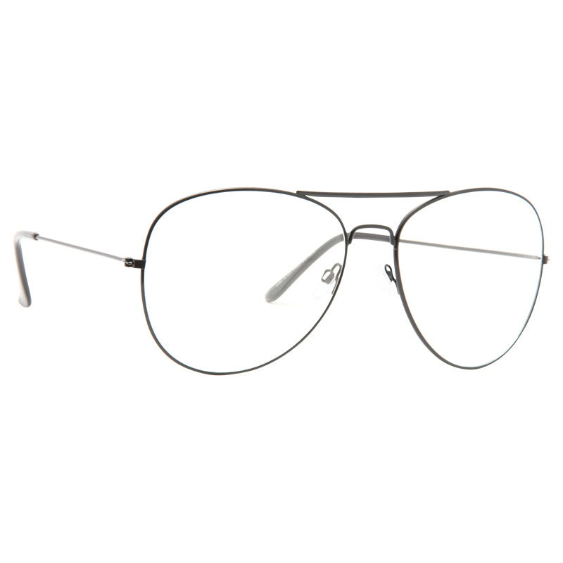 Classic 66mm Oversized Clear Aviator Glasses