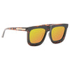 Worship Designer Inspired Flat Lens Horn Rimmed Sunglasses