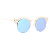 Chantilly Metal Cutout Horn Rimmed Sunglasses