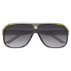 Carson 2 Color Stripe Plastic Aviator Sunglasses