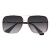 Foxfire Beveled Lens Metal Aviator Sunglasses