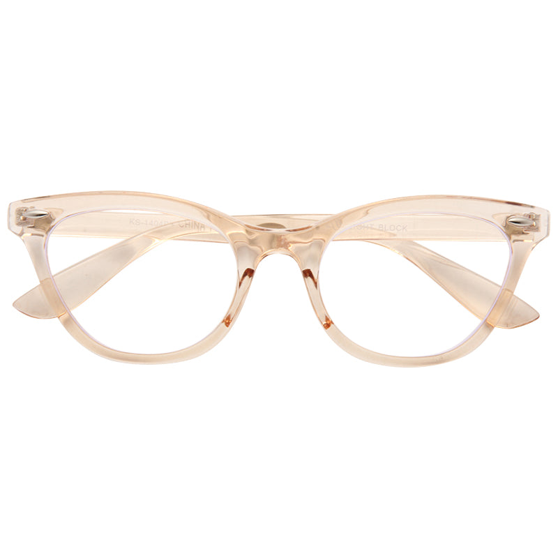 Emma Blue Light Blocking Clear Cat Eye Glasses