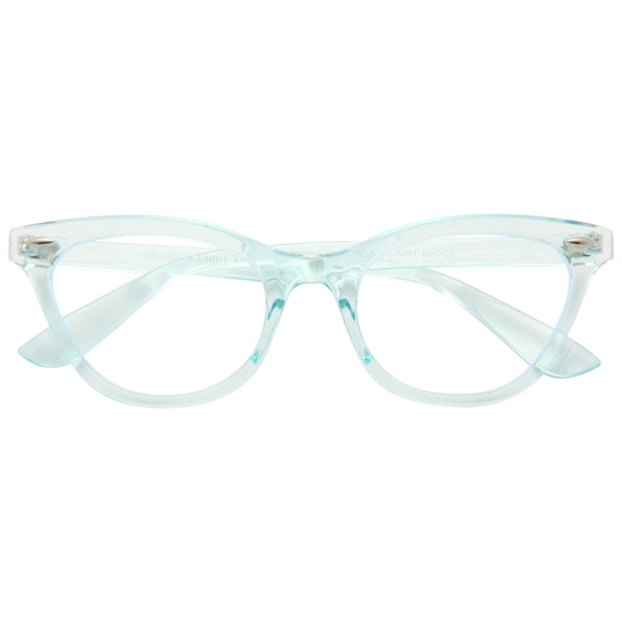 Emma Blue Light Blocking Clear Cat Eye Glasses