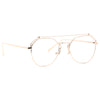 Dailey Flat Lens Clear Aviator Glasses