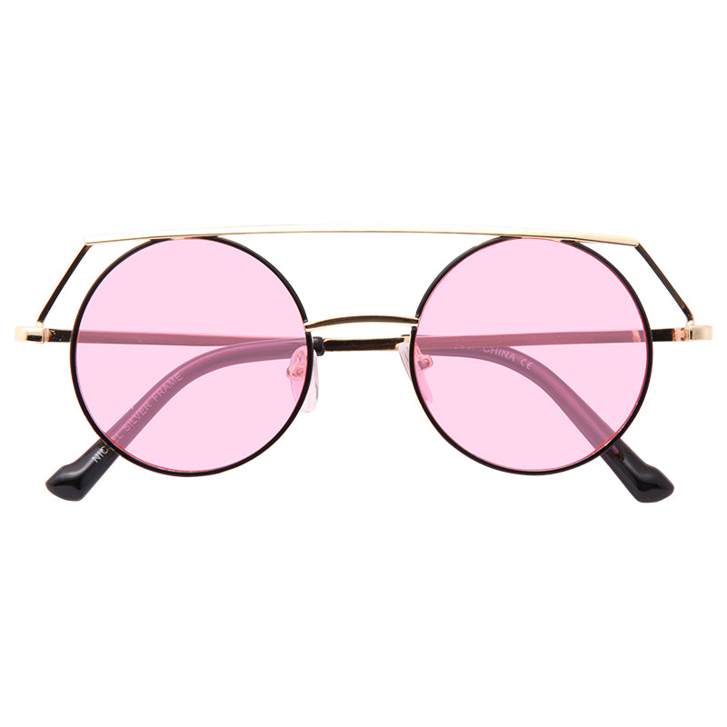 Fordyce Color Tint Round Metal Sunglasses