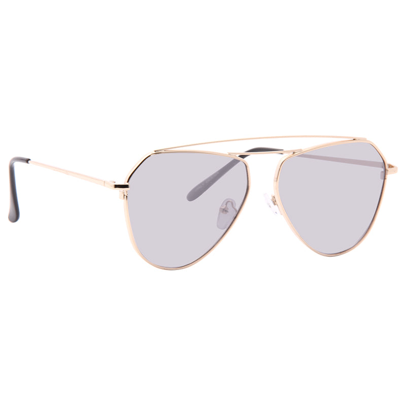 Bellair Flat Lens Color Tint Aviator Sunglasses