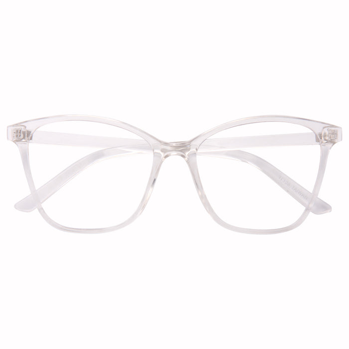 Radford Thin Frame Clear Horn Rimmed Glasses