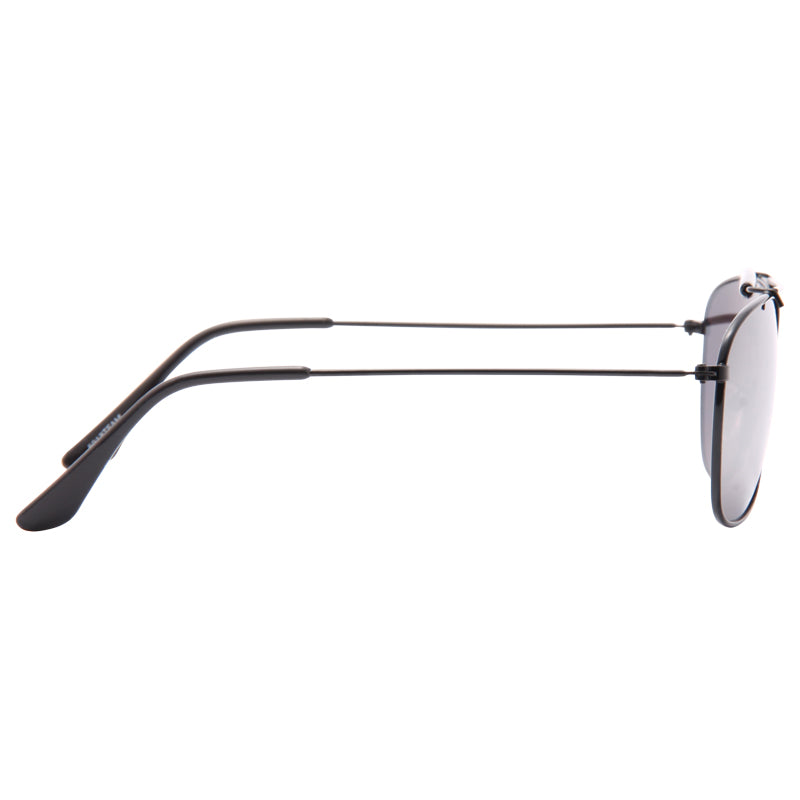 Slim 57mm Silver Mirror Aviator Sunglasses