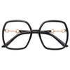 Cora Square Frame Clear Glasses