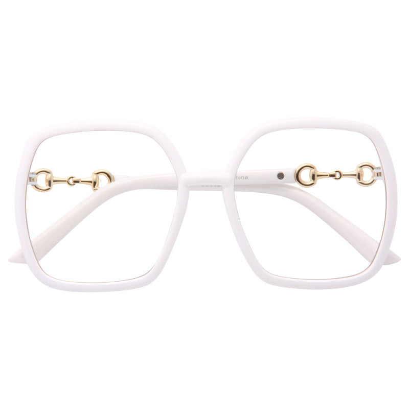 Cora Square Frame Clear Glasses