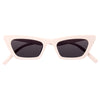 Erin Flat Lens Slim Cat Eye Sunglasses