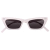 Erin Flat Lens Slim Cat Eye Sunglasses