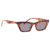 Erin Flat Lens Slim Cat Eye Sunglasses