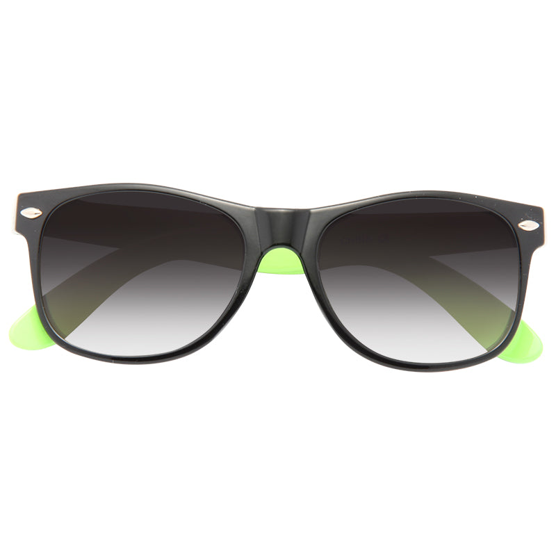 Kids Two Toned Plastic Horn Rimmed Sunglasses