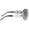 Kids Oversized Heart Accent Rimless Shield Aviator Sunglasses