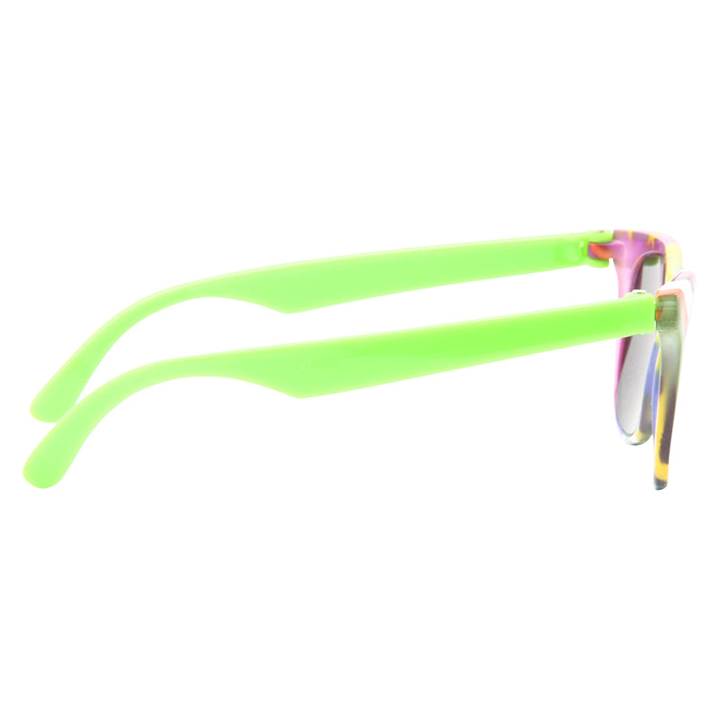 Kids Grafitti Horn Rimmed Sunglasses